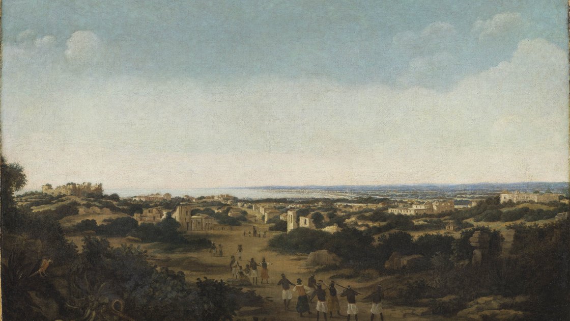 Vista de las ruinas de Olinda, Brasil. Frans Jansz. Post