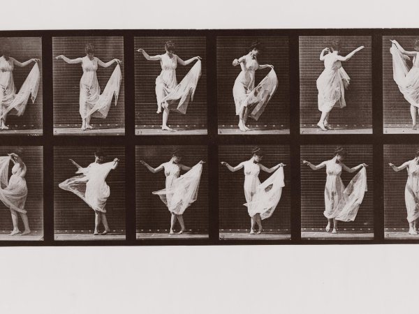 Eadweard Muybridge,  Mujer bailando, en Locomoción animal, lámina 188, 1887