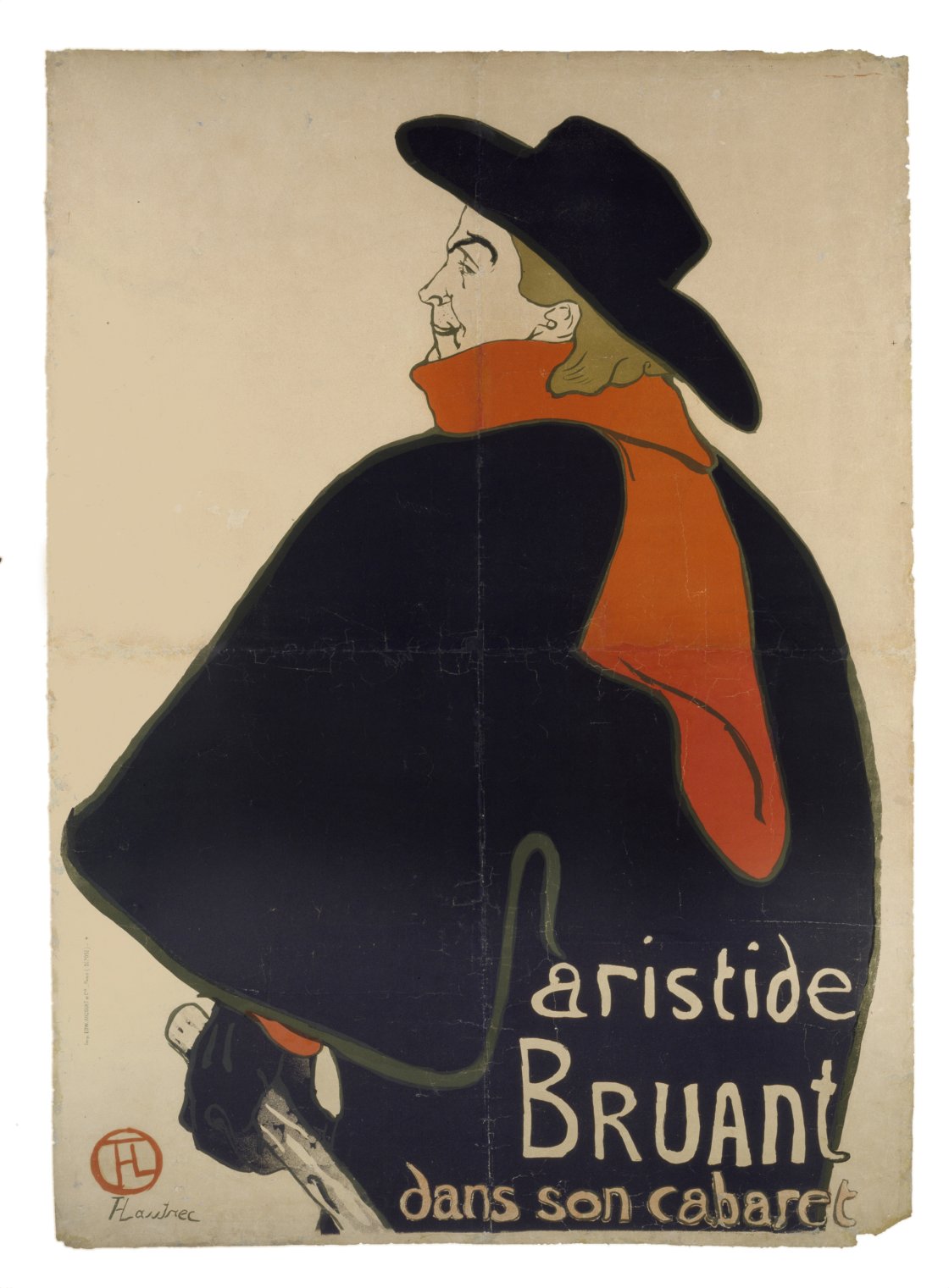 Aristide Bruant dans son cabaret. Henri de Toulouse-Lautrec