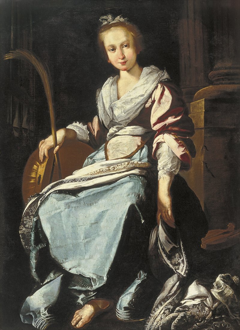 Santa Cecilia. Bernardo (taller de) Strozzi