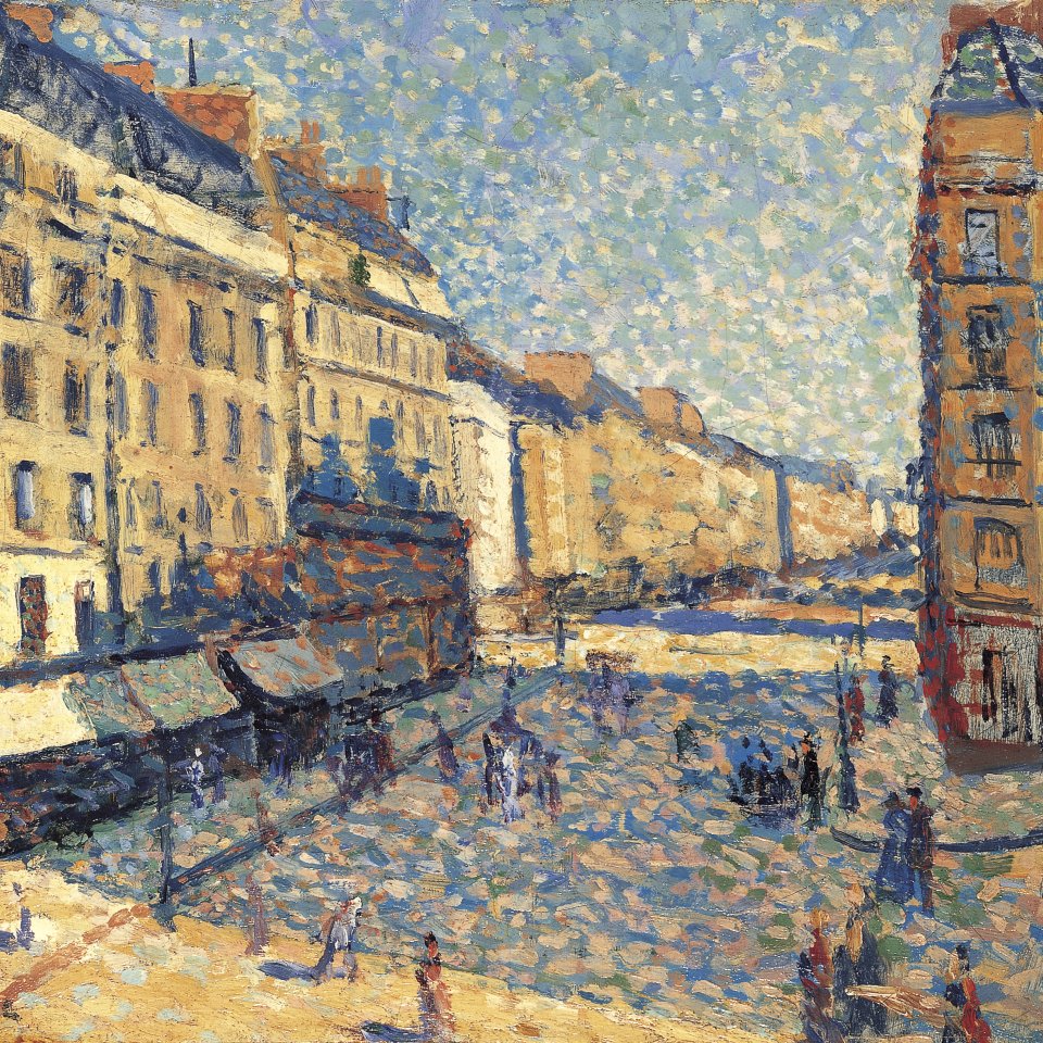  Maximilien Luce. Calle de París.